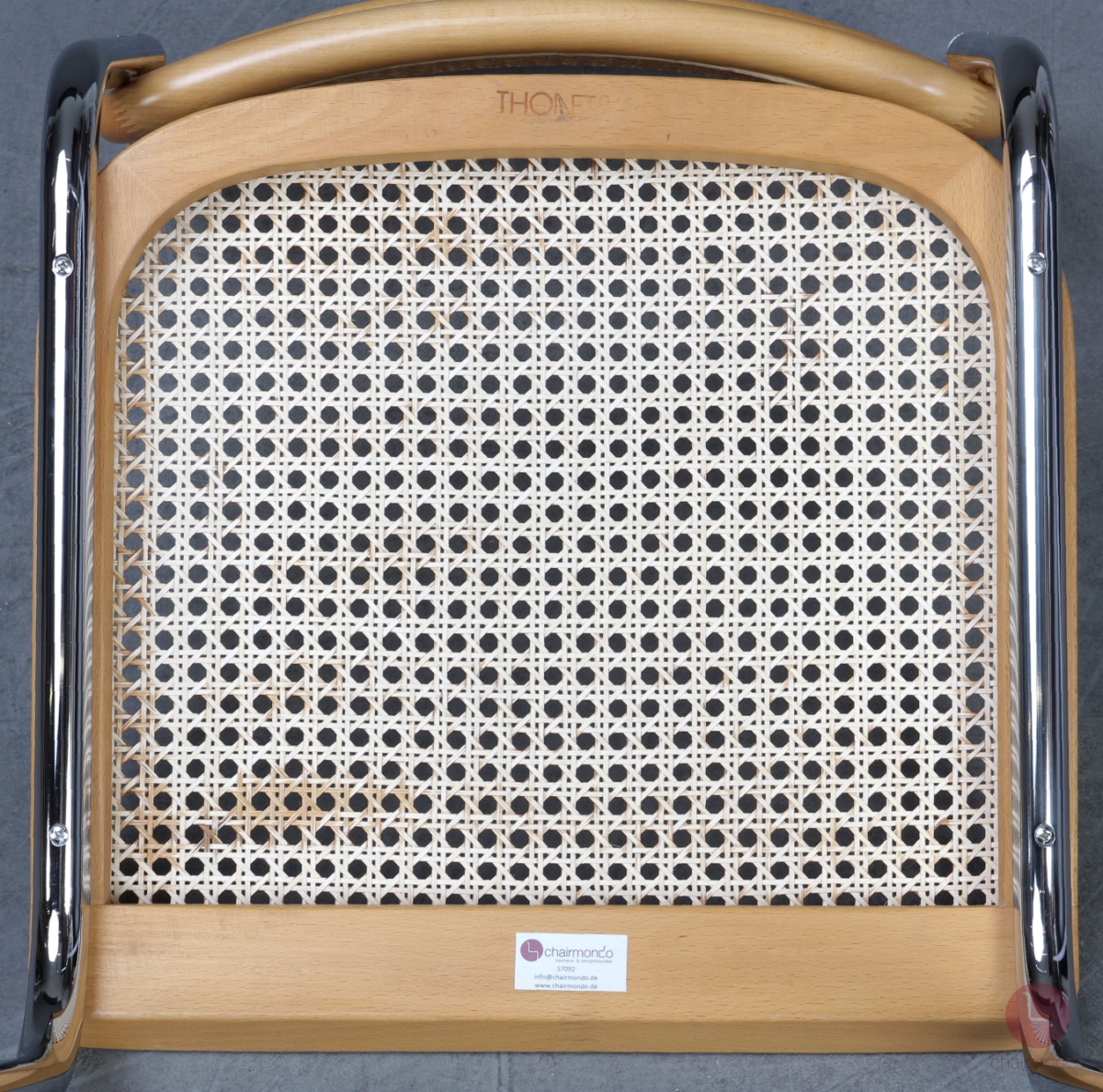 Thonet S32 Freischwinger Buche Natur mit Patina Geflecht gebraucht