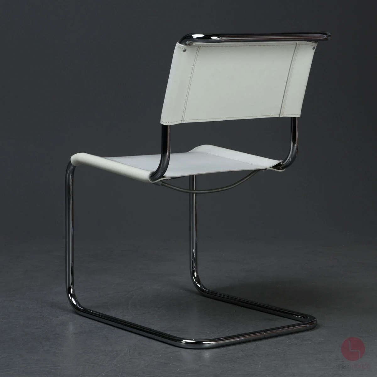 Thonet S33 Freischwinger Leder Weiß gebraucht Thonet S33 Freischwinger Leder Weiß gebraucht