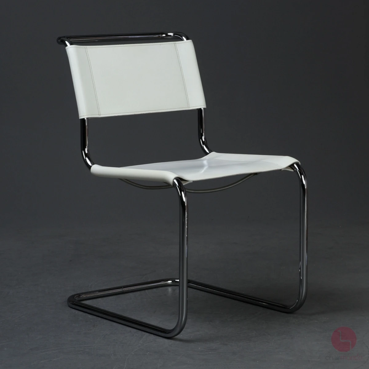 Thonet S33 Freischwinger Leder Weiß gebraucht Thonet S33 Freischwinger Leder Weiß gebraucht
