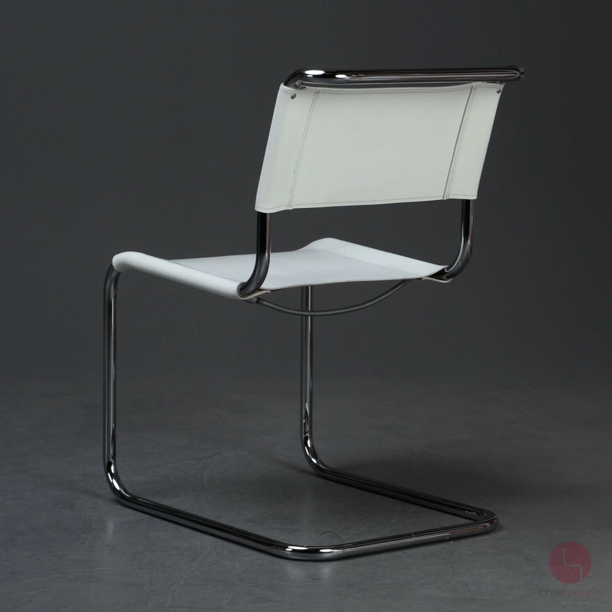 Thonet S33 Freischwinger Leder Weiß gebraucht Thonet S33 Freischwinger Leder Weiß gebraucht