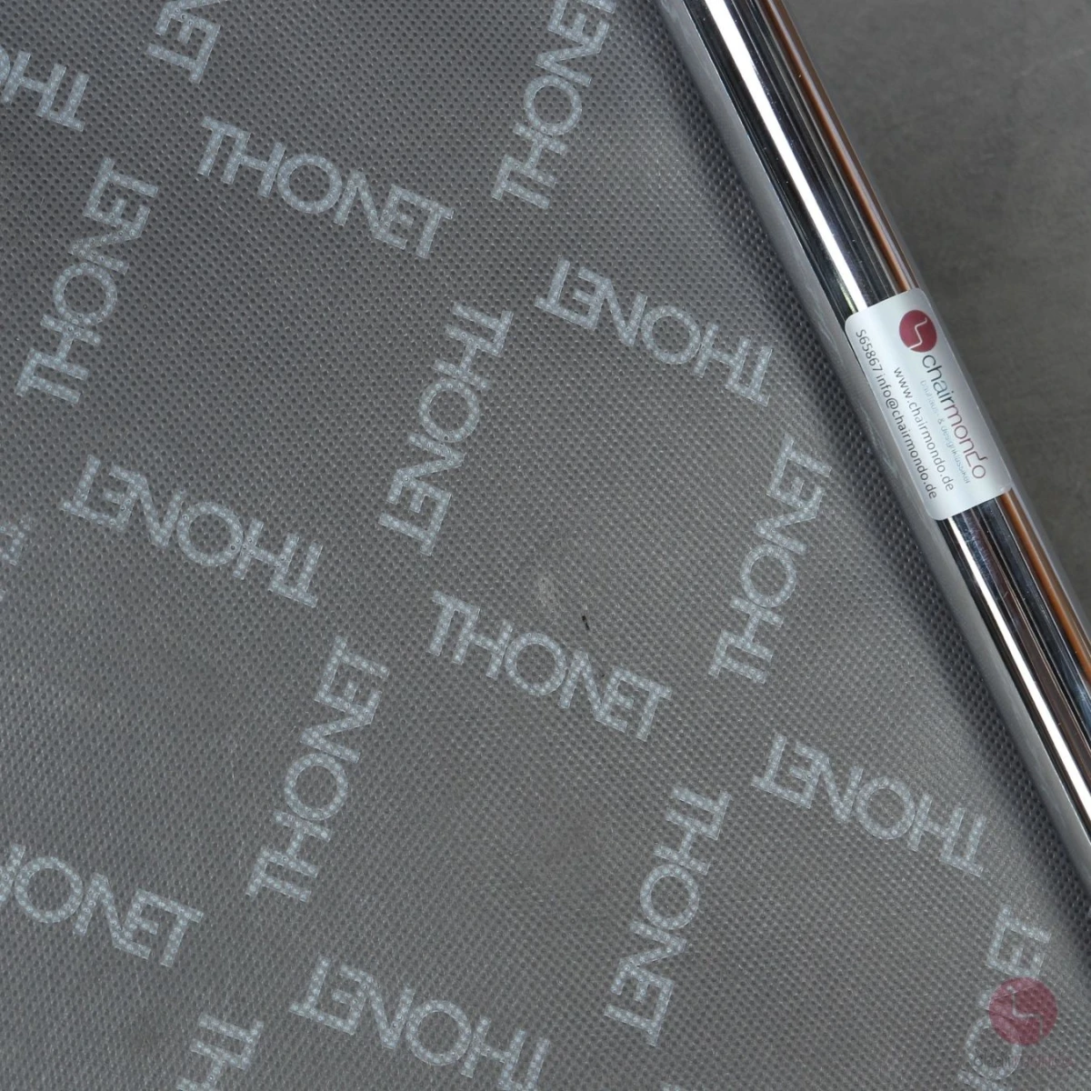Thonet S32 PV Freischwinger Stoff Grün Grau mit Vollpolster gebraucht
