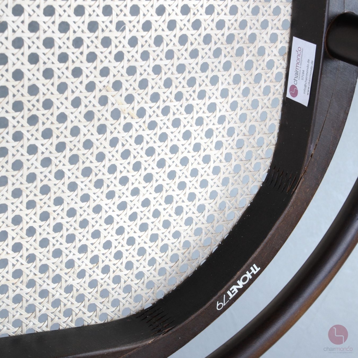 Thonet 209 Bugholz Stuhl Dunkelbraun mit Wiener Geflecht gebraucht