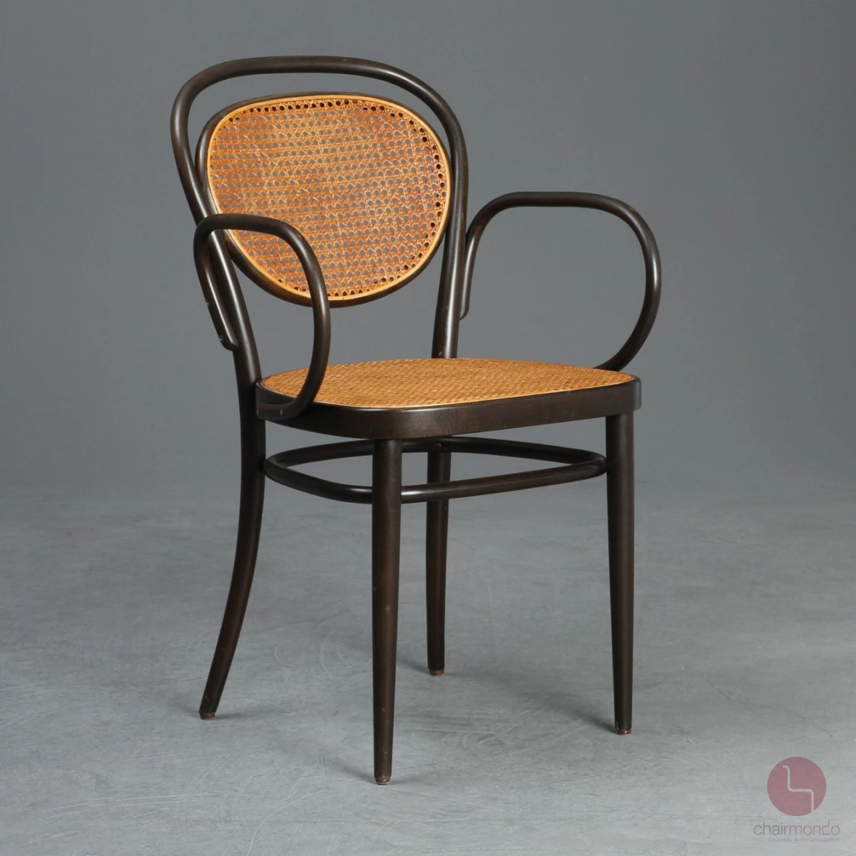 Thonet 215 RF Kaffeehaus Stuhl mit Armlehne Dunkelbraun gebraucht Thonet 215 RF Kaffeehaus Stuhl mit Armlehne Dunkelbraun gebraucht