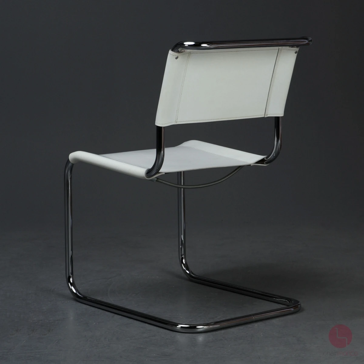 Thonet S33 Freischwinger Leder Weiß gebraucht Thonet S33 Freischwinger Leder Weiß gebraucht