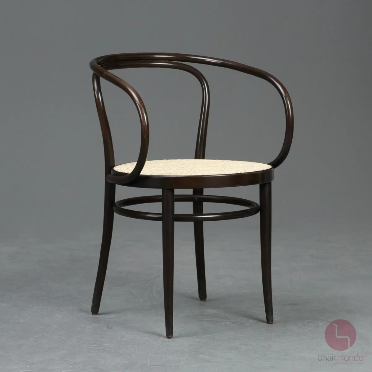 Thonet 209 Bugholz Stuhl Dunkelbraun mit Wiener Geflecht gebraucht
