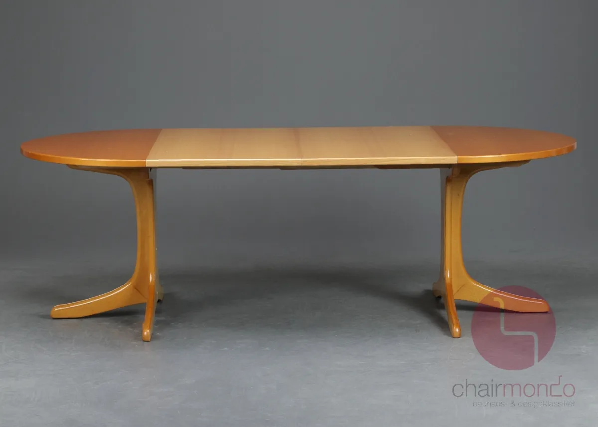 Thonet 1055 Ausziehtisch Buche klar lackiert mit 2 Einlegeplatten gebraucht