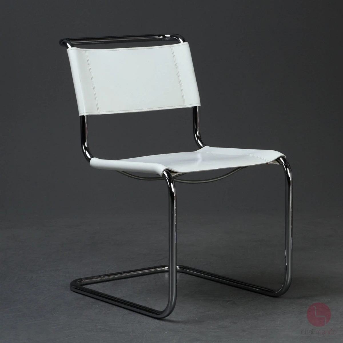 Thonet S33 Freischwinger Leder Weiß gebraucht Thonet S33 Freischwinger Leder Weiß gebraucht
