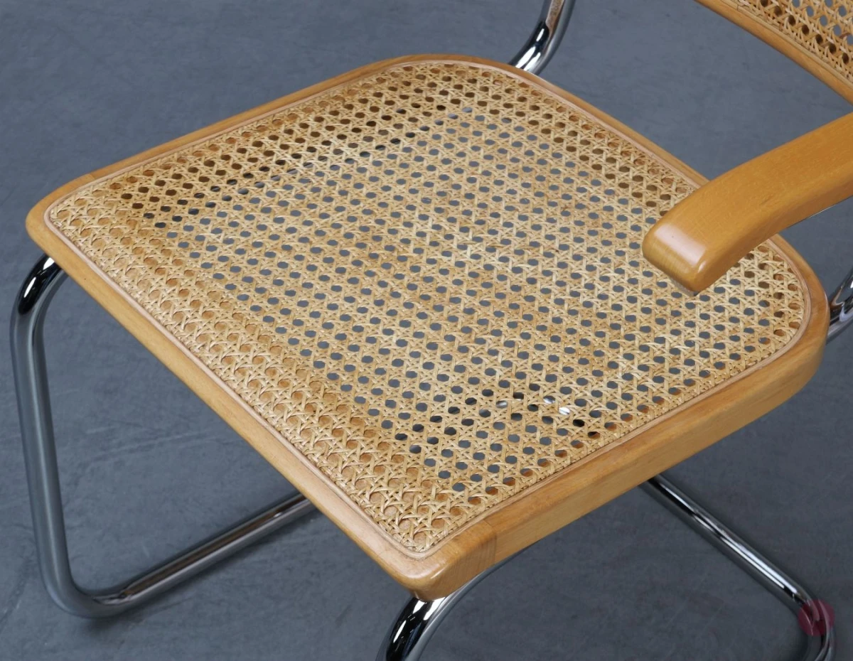 Thonet S64 Freischwinger Buche Natur mit Geflecht gebraucht