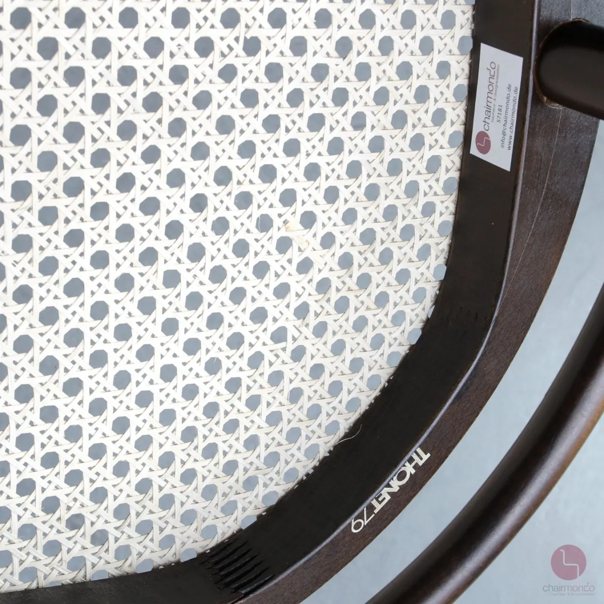 Thonet 209 Bugholz Stuhl Dunkelbraun mit Wiener Geflecht gebraucht
