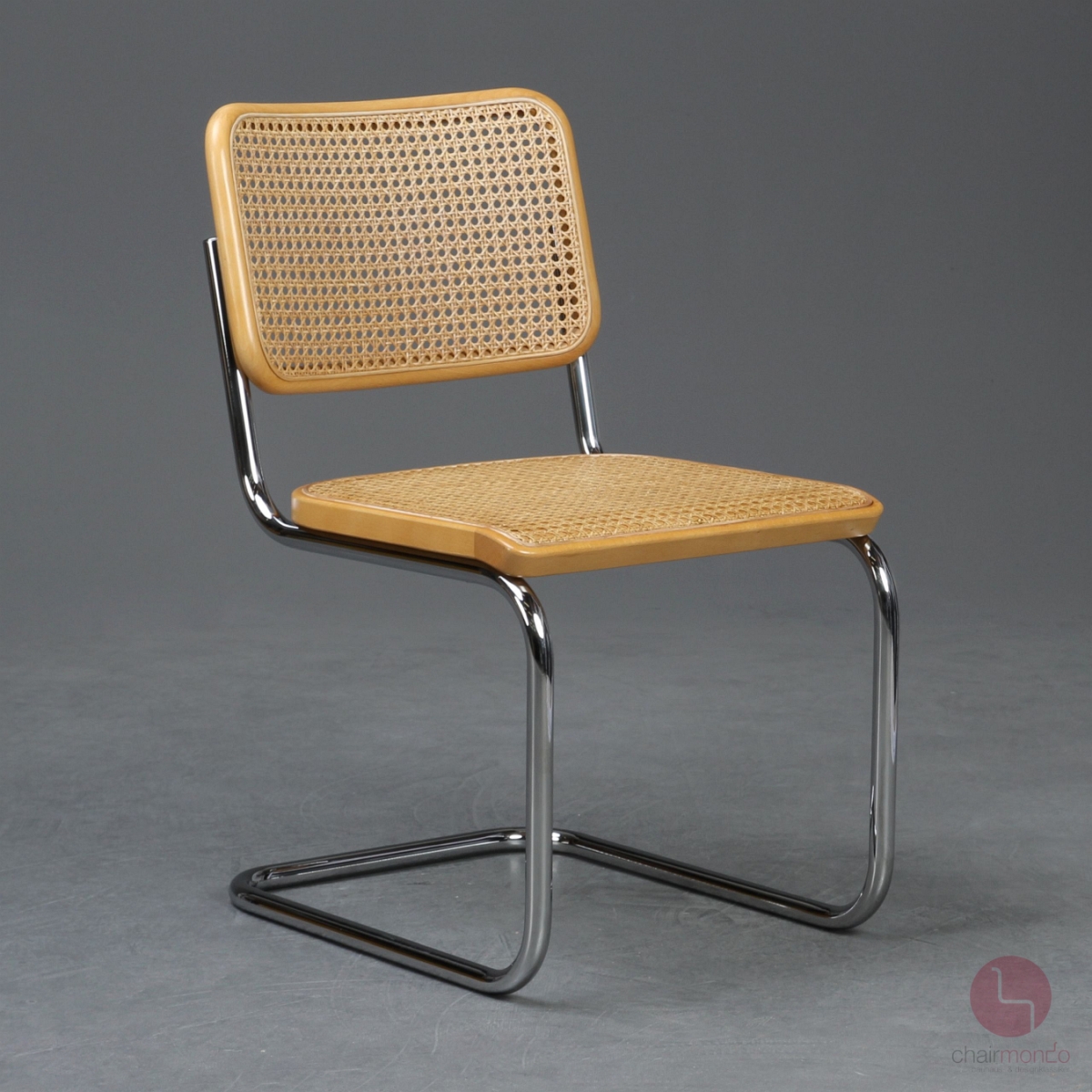 Thonet S32 Freischwinger Buche Natur mit Patina Geflecht gebraucht