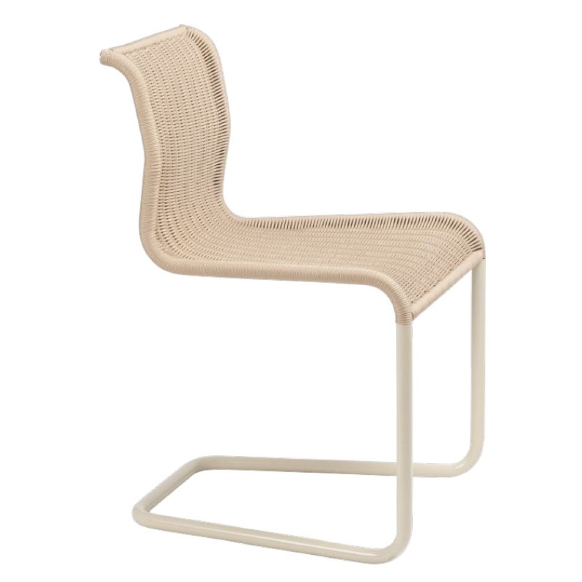 Tecta B15 Kragstuhl mit Geflecht 2 in creme