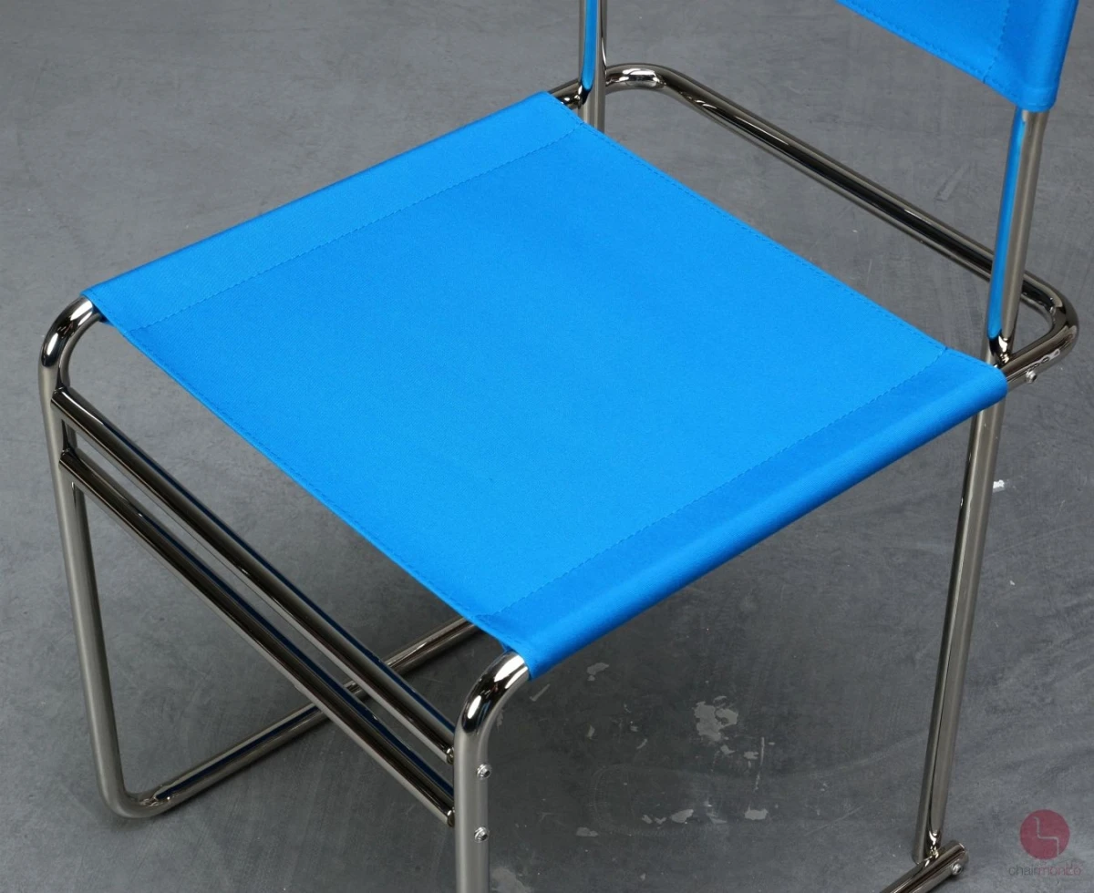 Tecta-B40-Stuhl-Bauhaus-Gurte-Blau-Detailansicht-Sitzfläche-1 Tecta-B40-Stuhl-Bauhaus-Gurte-Blau-Detailansicht-Sitzfläche-1