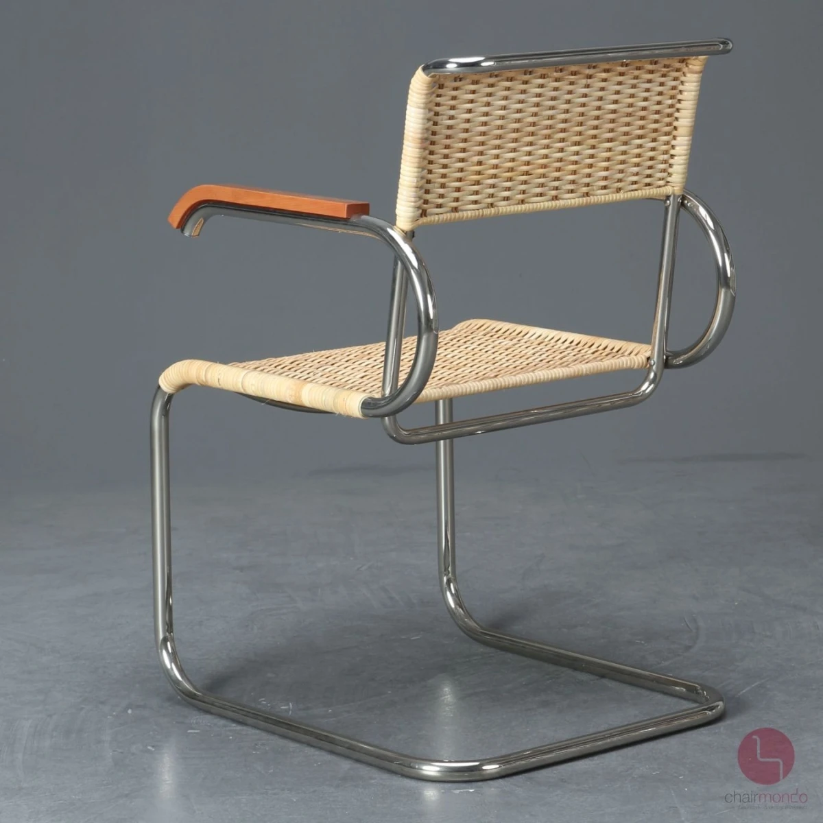 Tecta D40 Freischwinger mit neuem Natur-Geflecht, gebraucht Tecta D40 Freischwinger mit neuem Natur-Geflecht, gebraucht