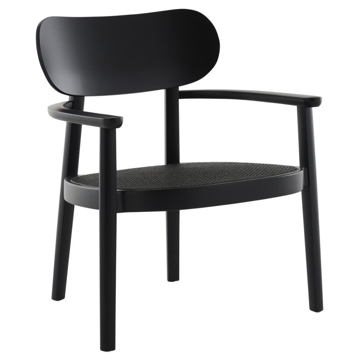 Thonet 119 F Dark Meange Buche schwarz gebeizt