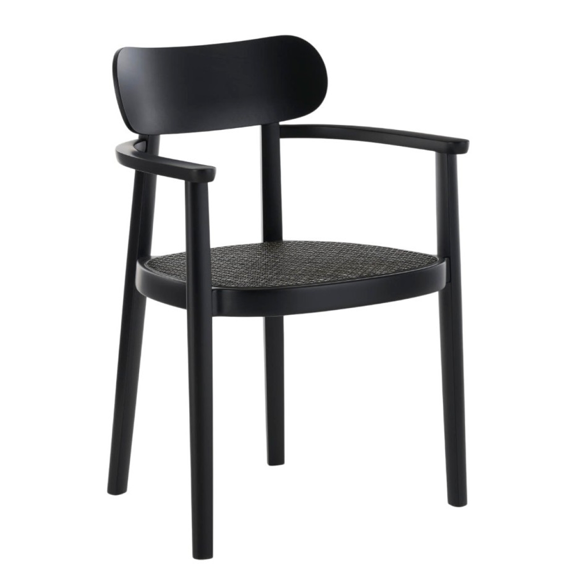 Thonet 118 FV Dark Melange mit schwarzem Gestell