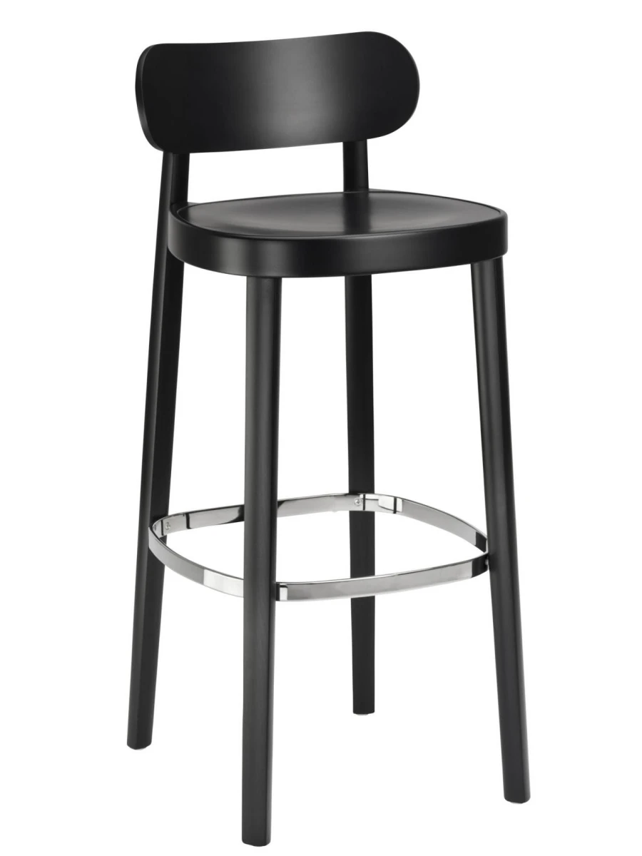 Thonet 118 MH Stuhl mit Muldensitz Schwarz Thonet 118 MH Stuhl mit Muldensitz Schwarz