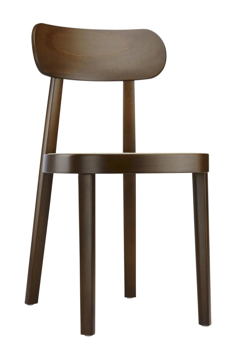 Thonet 118 Holzstuhl Schwarz mit Wiener Geflecht