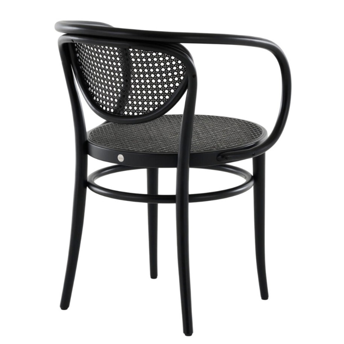 Thonet 210 R Dark Melange Geflecht, Buche schwarz gebeizt Rükansicht