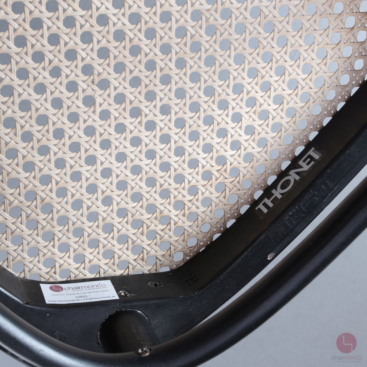 Thonet 214 Bugholz Stuhl Schwarz mit Wiener Geflecht gebraucht