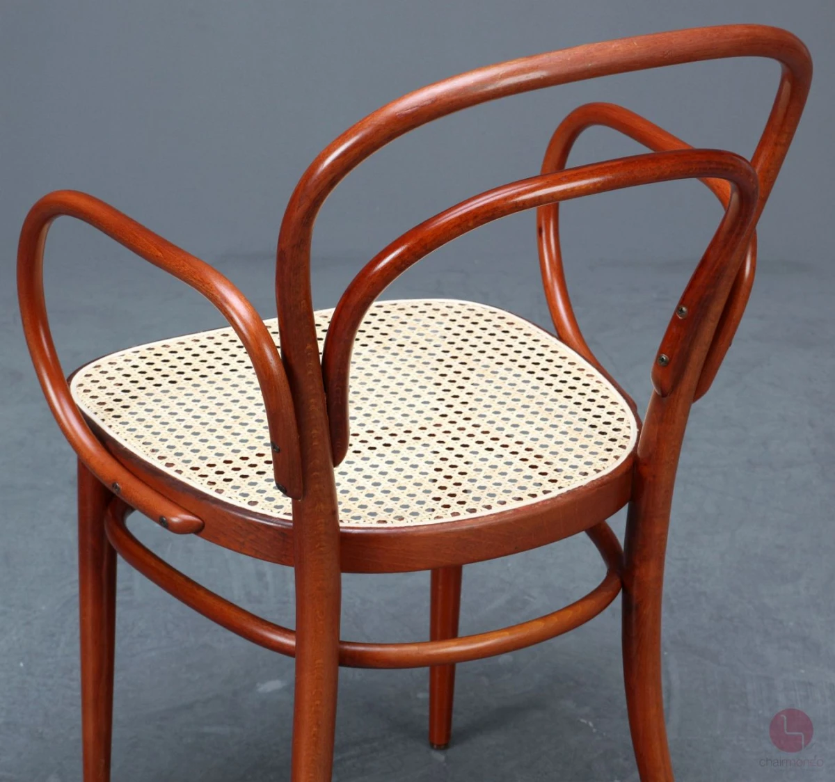 Thonet 214 F Bugholzstuhl Mahagoni mit Geflecht gebraucht