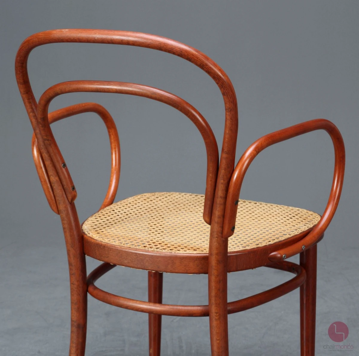 Thonet 214 F Mahagoni Braun Bugholzstuhl mit Geflecht gebraucht Thonet 214 F Mahagoni Braun Bugholzstuhl mit Geflecht gebraucht