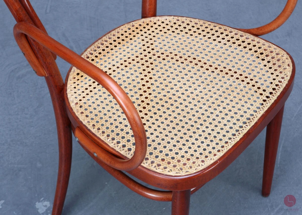 Thonet 214 F Mahagoni Braun Bugholzstuhl mit Geflecht gebraucht Thonet 214 F Mahagoni Braun Bugholzstuhl mit Geflecht gebraucht