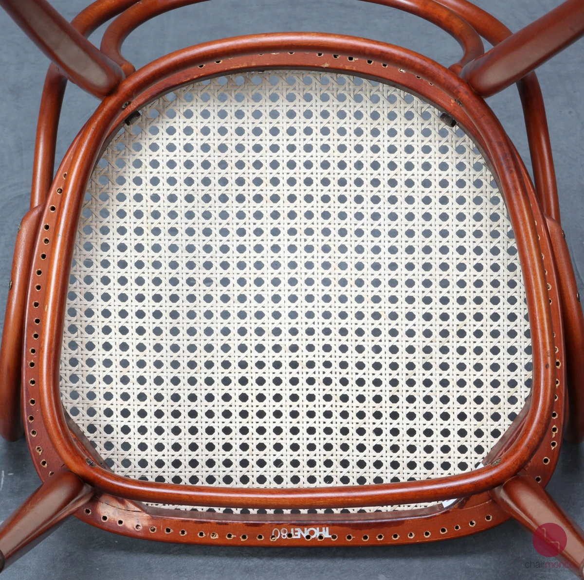 Thonet 214 F Bugholzstuhl Mahagoni mit Geflecht gebraucht