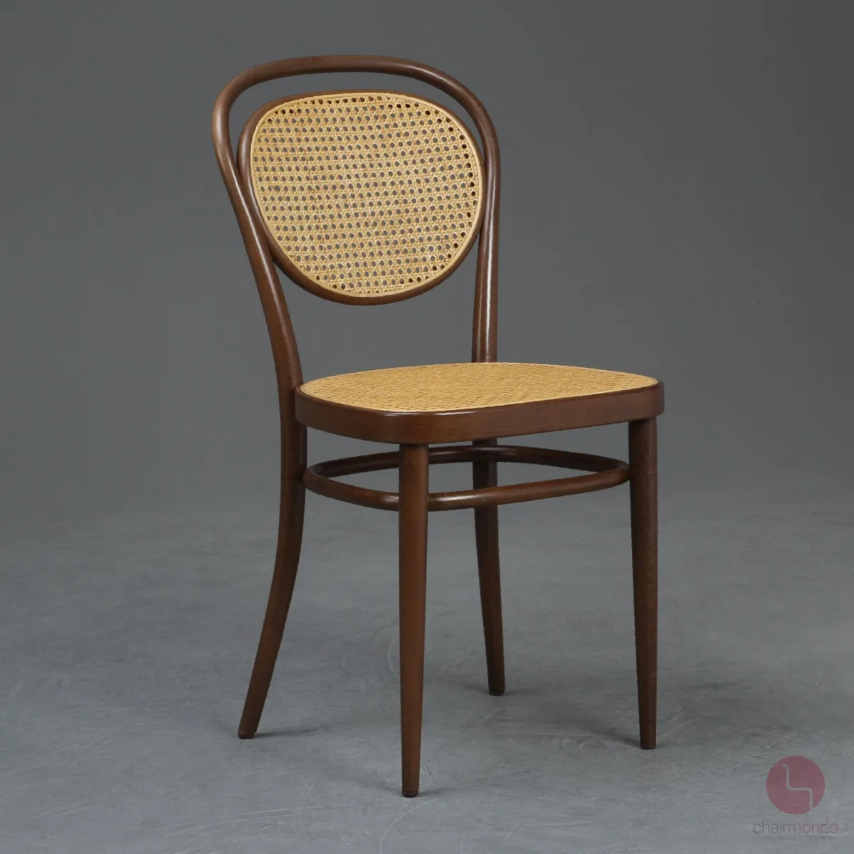 Thonet 215 R Bugholz Stuhl Nussbaum Braun mit Patina Wiener Geflecht gerbaucht