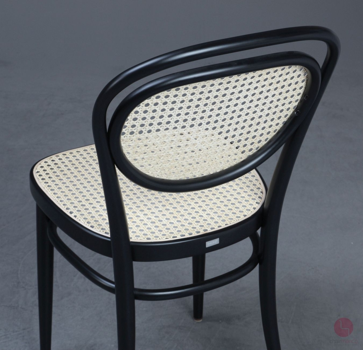 Thonet 215 R Bugholzstuhl Schwarz mit Wiener Geflecht + Stützgewebe gebraucht