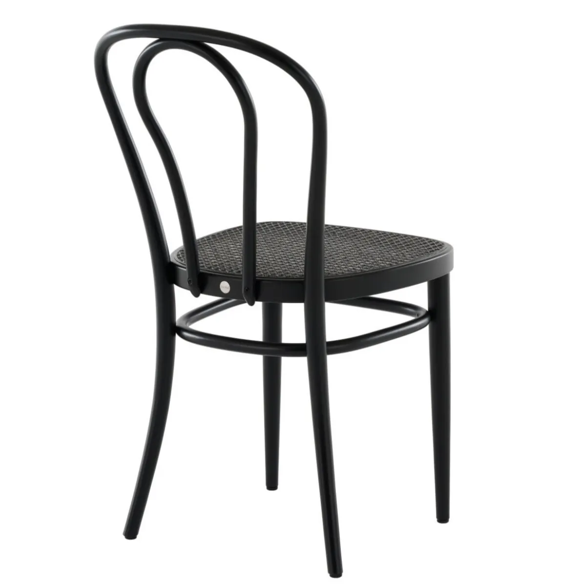 Thonet 218 Dark Melange in Buche schwarz gebeizt Rückansicht