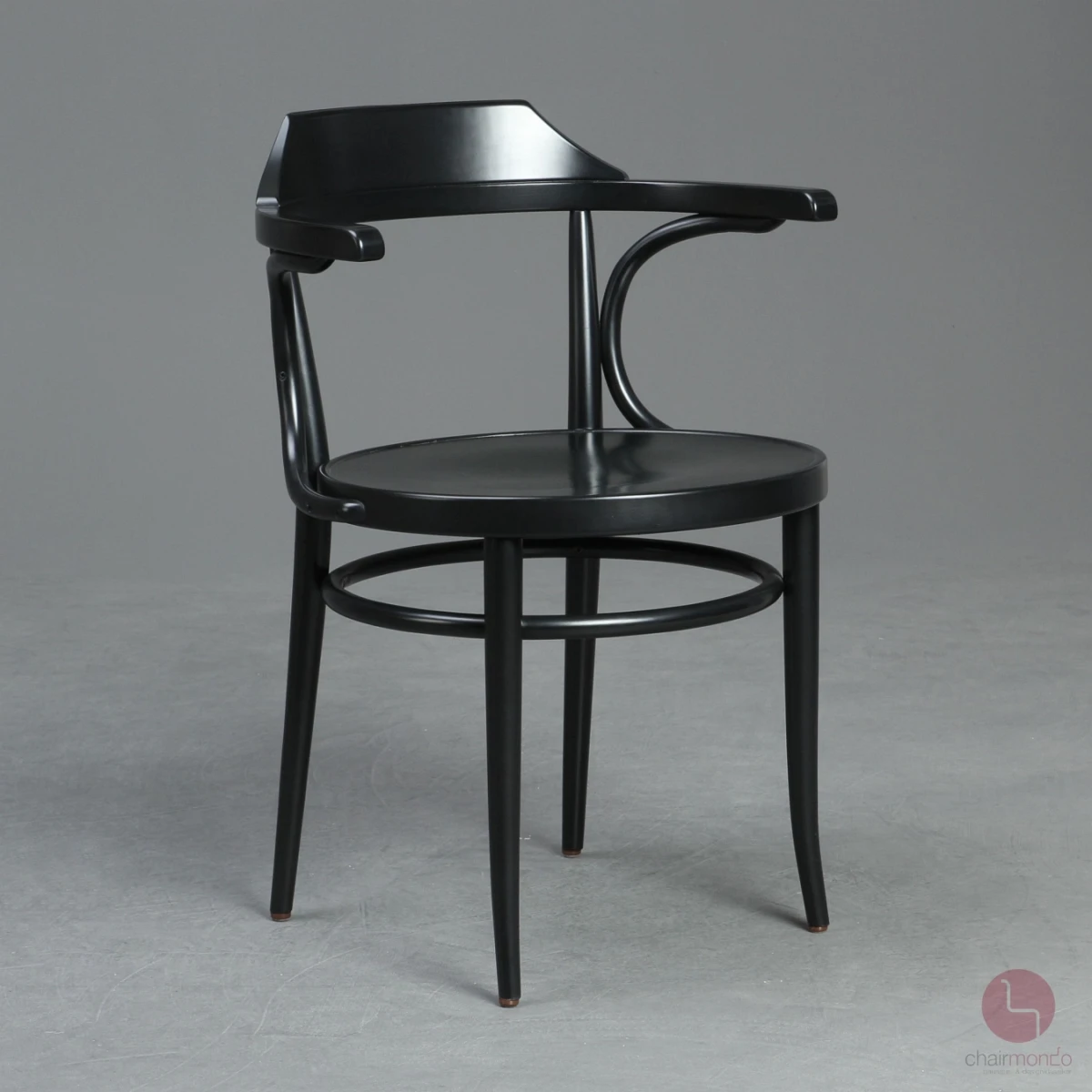 Thonet 233 M Bugholz Stuhl in Schwarz gebraucht