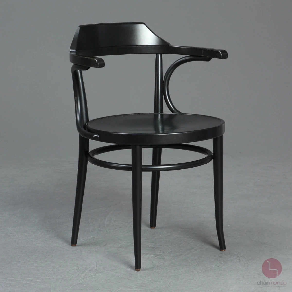Thonet 233 M Bugholz Stuhl in Schwarz gebraucht