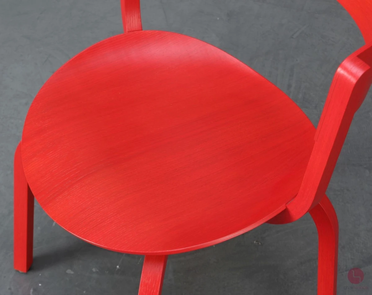 Thonet 404 F Bugholzstuhl Rot Holzstuhl Stefan Diez gebraucht Thonet 404 F Bugholzstuhl Rot Holzstuhl Stefan Diez gebraucht