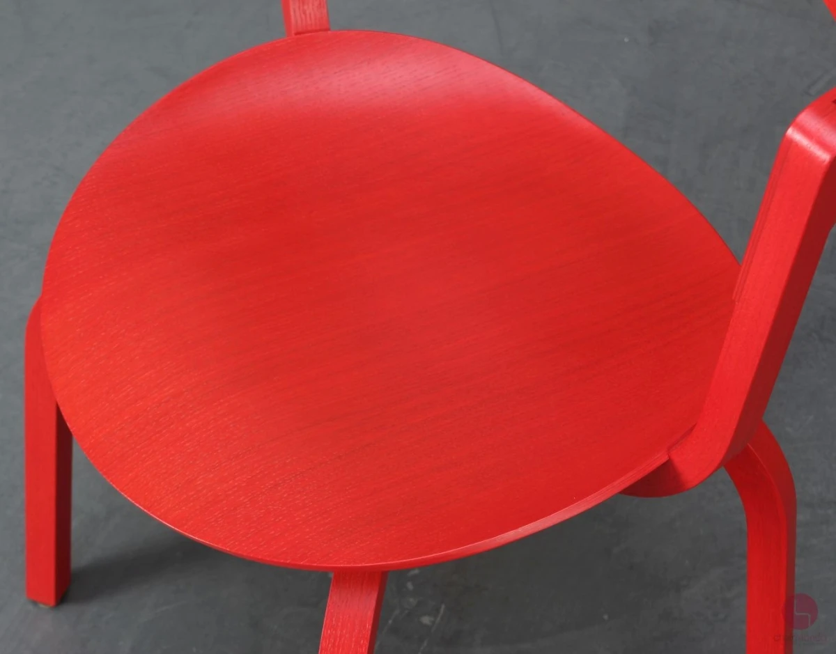 Thonet 404 F Bugholzstuhl Rot Holzstuhl Stefan Diez gebraucht Thonet 404 F Bugholzstuhl Rot Holzstuhl Stefan Diez gebraucht