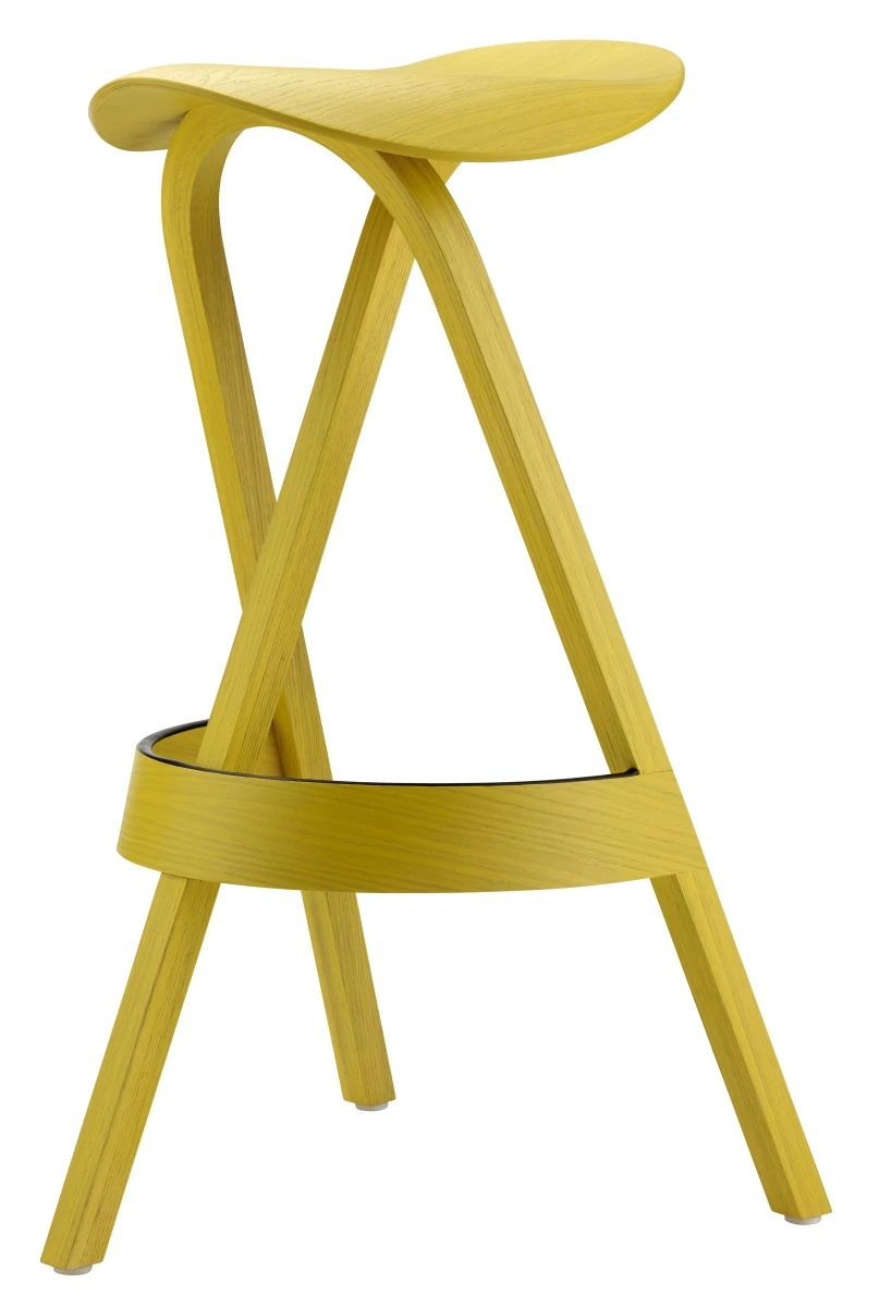 Thonet 404 Bugholz Hocker Eiche gelb