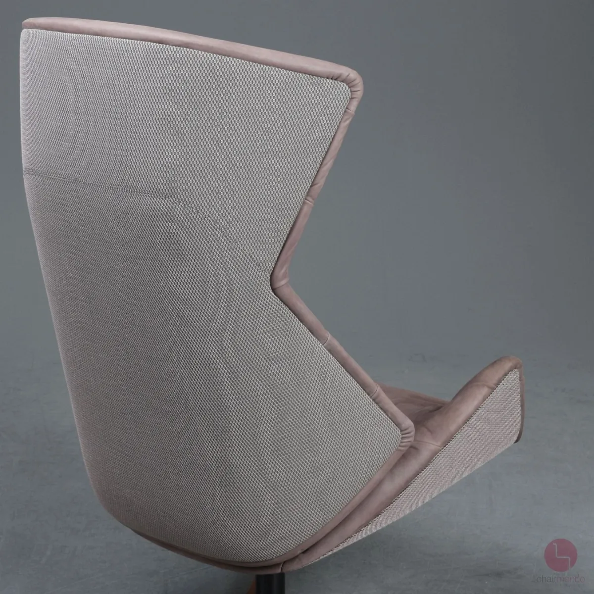 Thonet 808 Lounge Sessel mit Hocker Leder Braun Gestell Nussbaum gebraucht