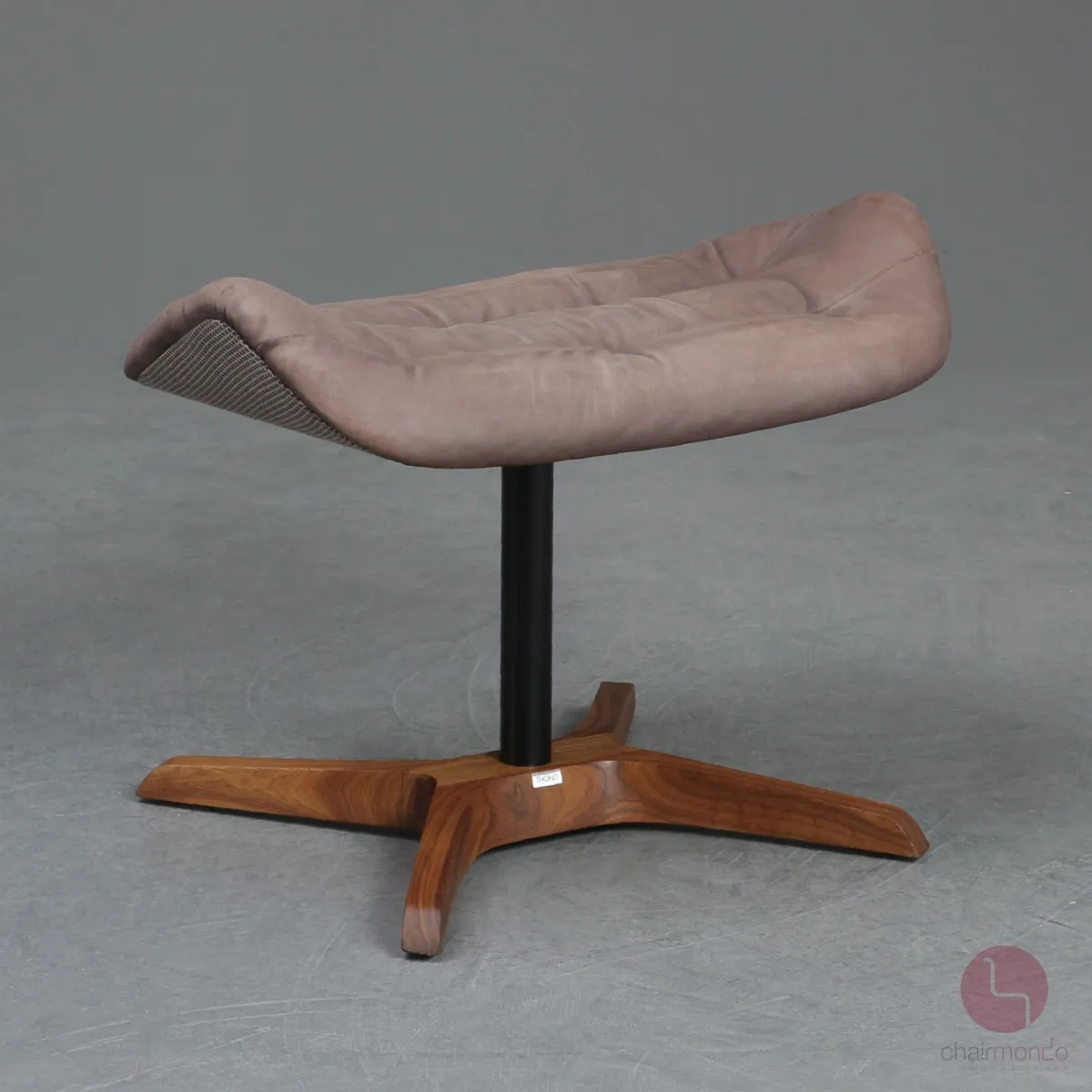 Thonet 808 Lounge Sessel mit Hocker Leder Braun Gestell Nussbaum gebraucht