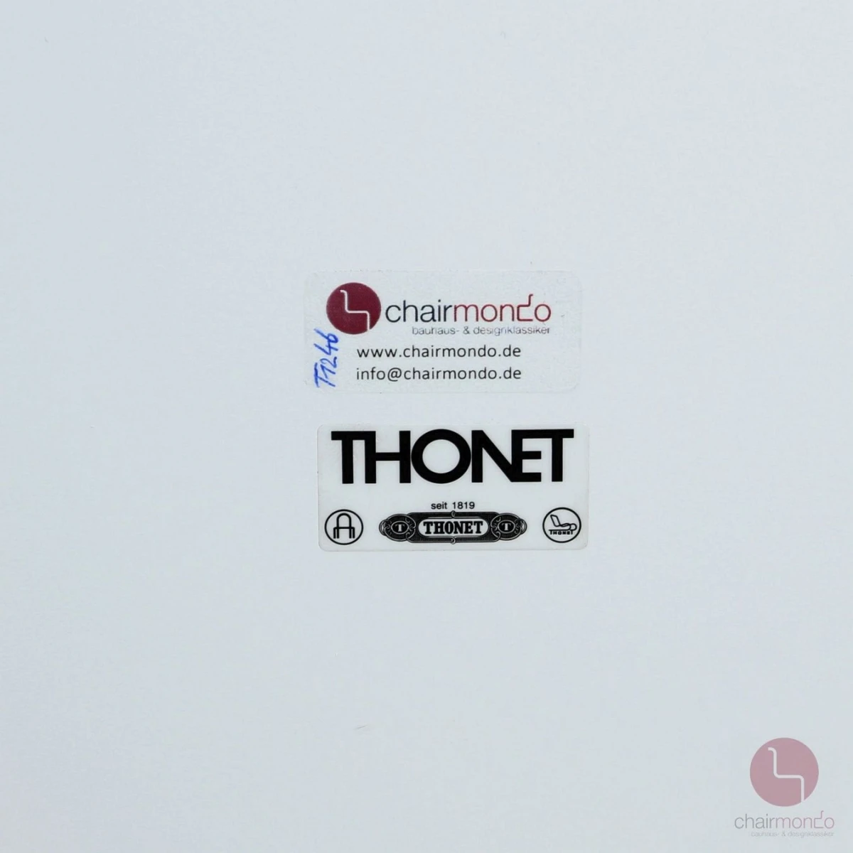 Thonet B20 b Beistelltisch mit weißer Platte
