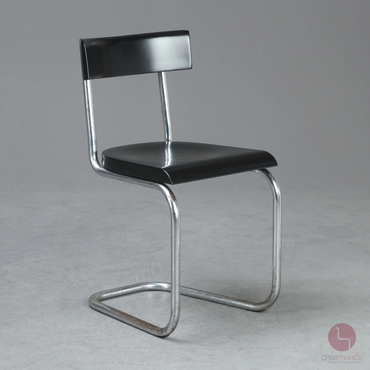Thonet B263 Bauhaus Freischwinger Schwarz um 1925 gebraucht Thonet B263 Bauhaus Freischwinger Schwarz um 1925 gebraucht