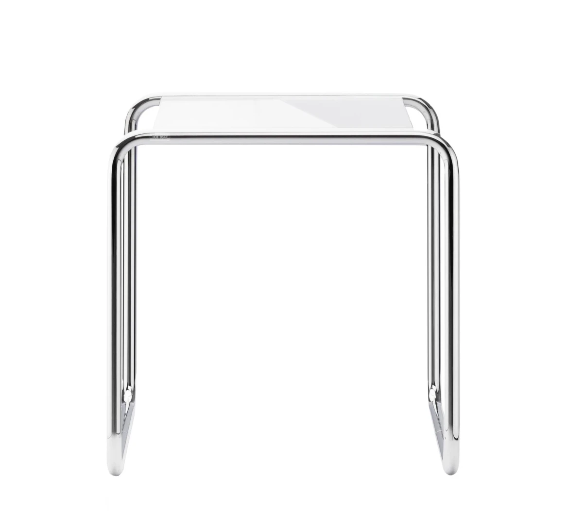 Thonet B9 a Beistelltisch Weiß gebeizt Thonet B9 a Beistelltisch Weiß gebeizt