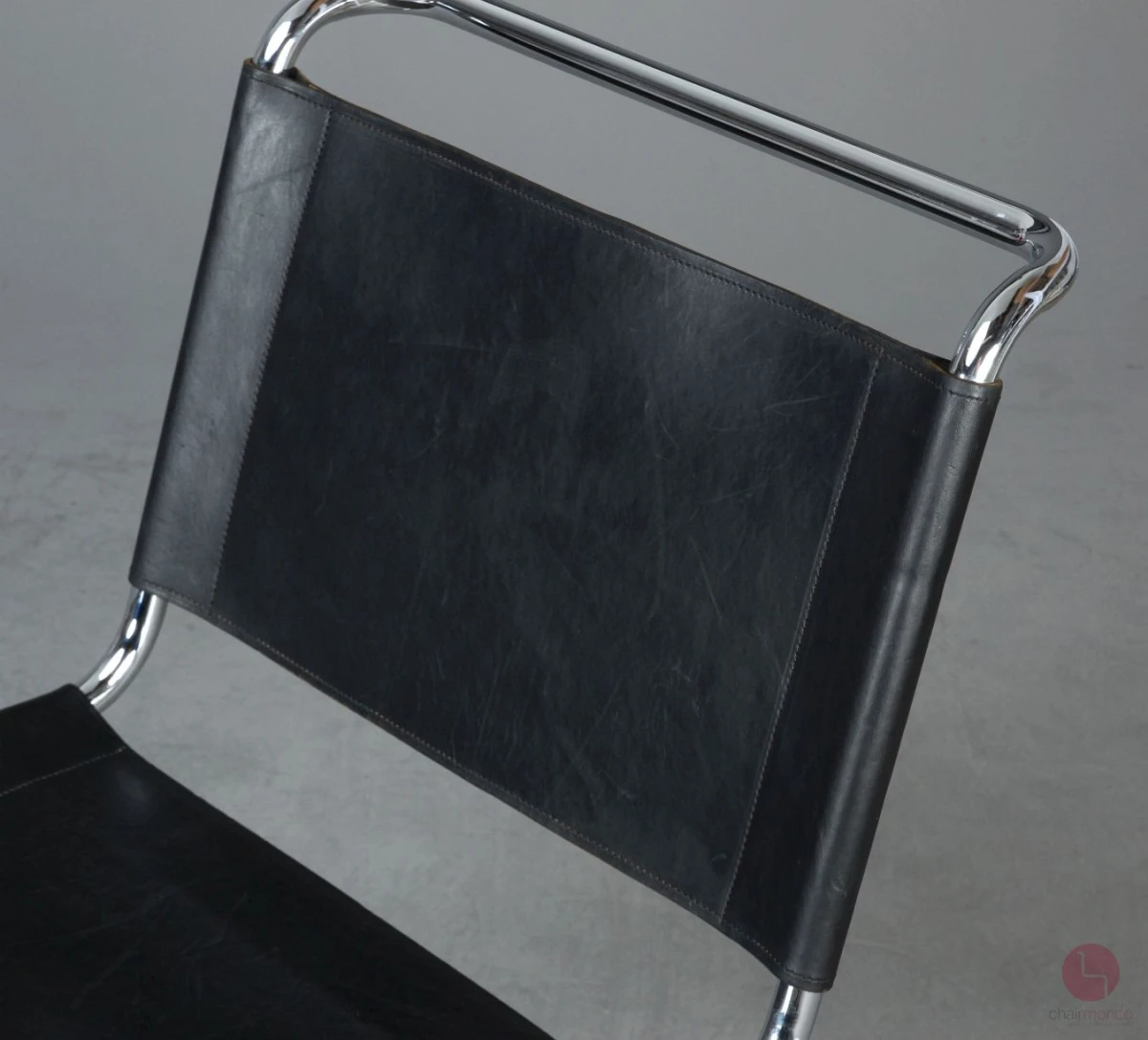 Thonet MR Lounge Sessel Leder Schwarz Mies van der Rohe gebraucht