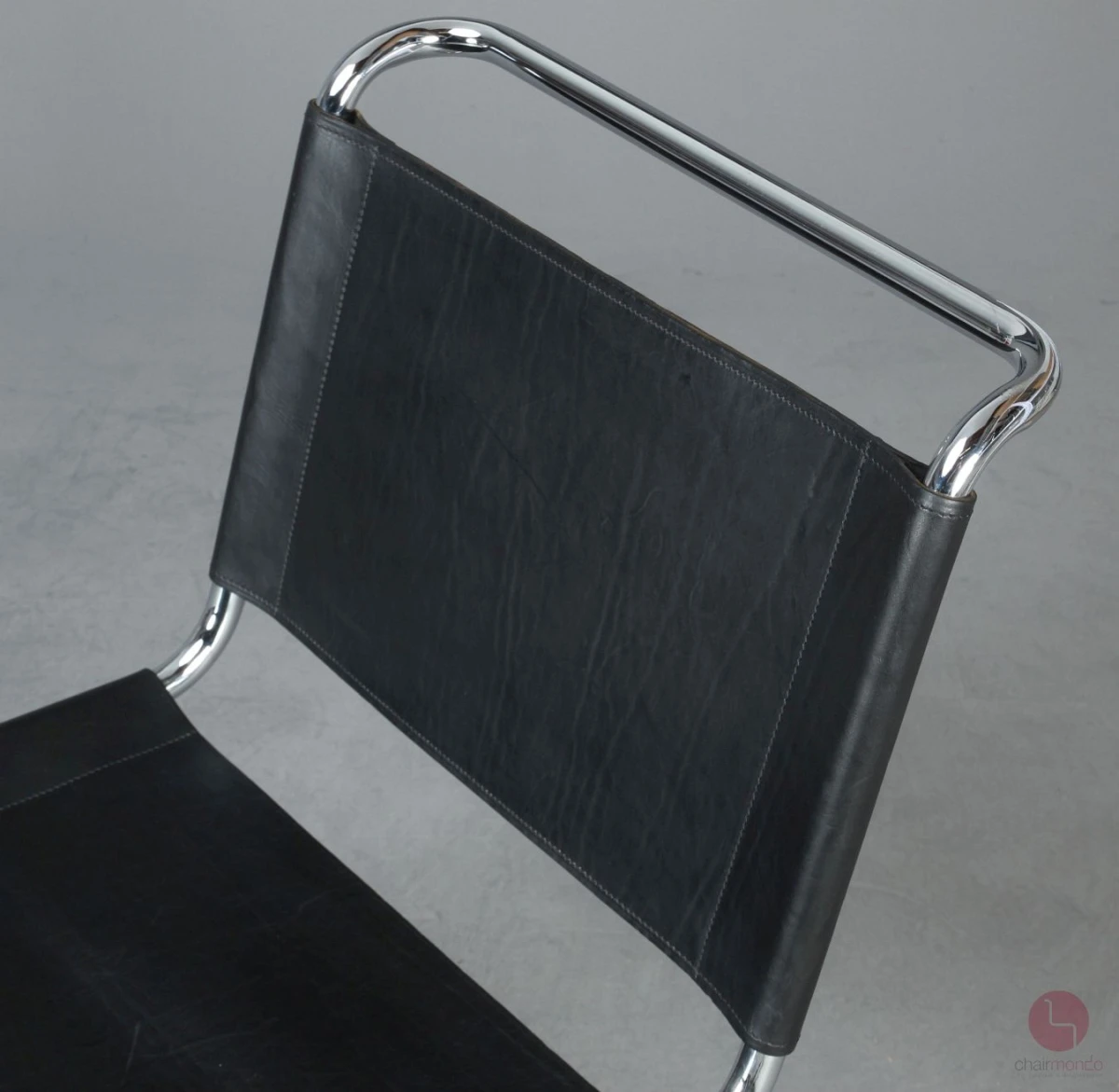 Thonet MR Lounge Sessel Leder Schwarz Mies van der Rohe gebraucht
