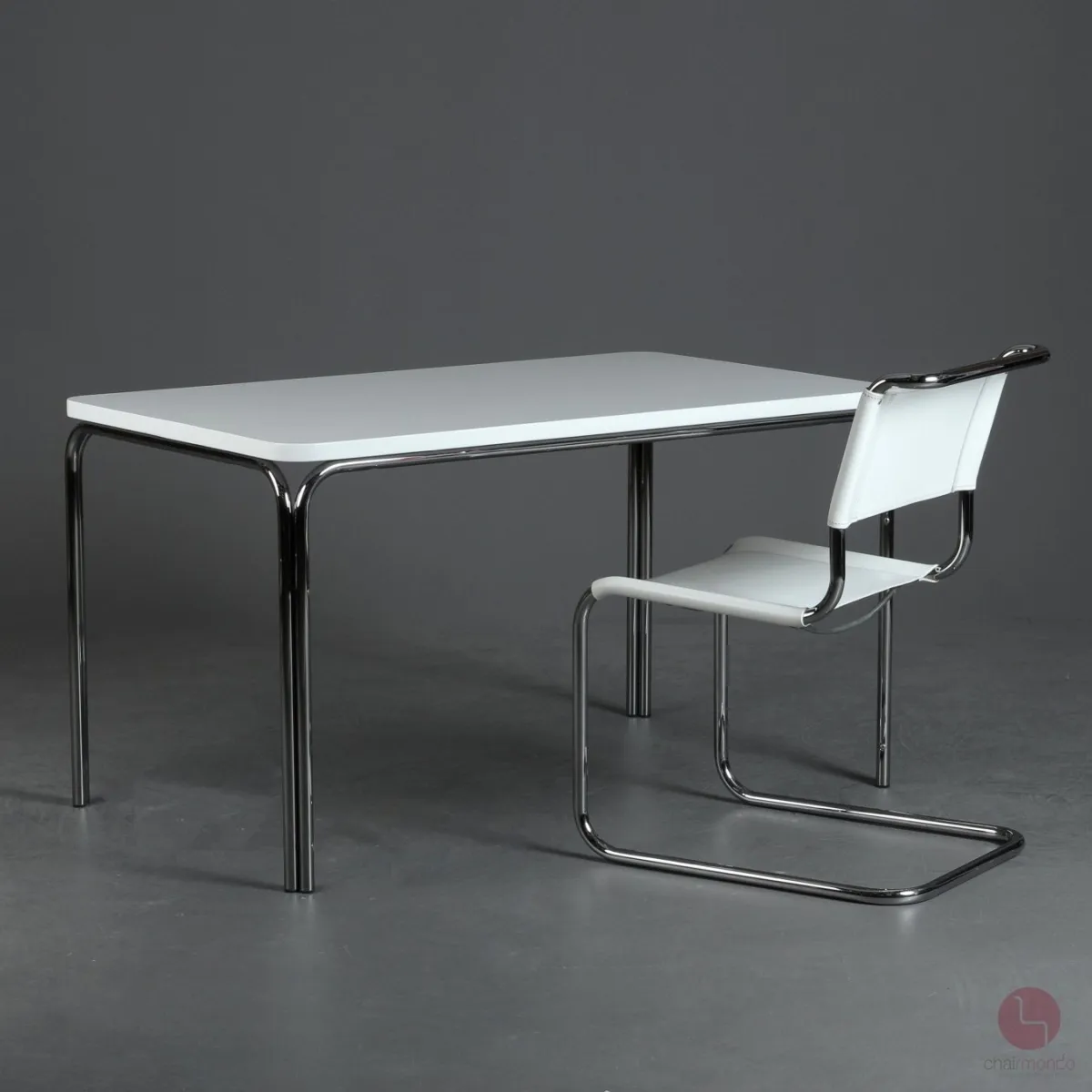 Thonet 1033 Esstisch Schreibtisch Weiß neu lackiert gebraucht