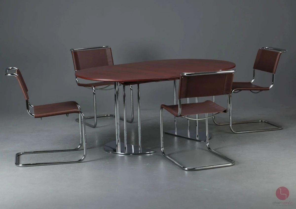 Thonet S1047 Esstisch in Mahagoni Braun ausziehbar gebraucht