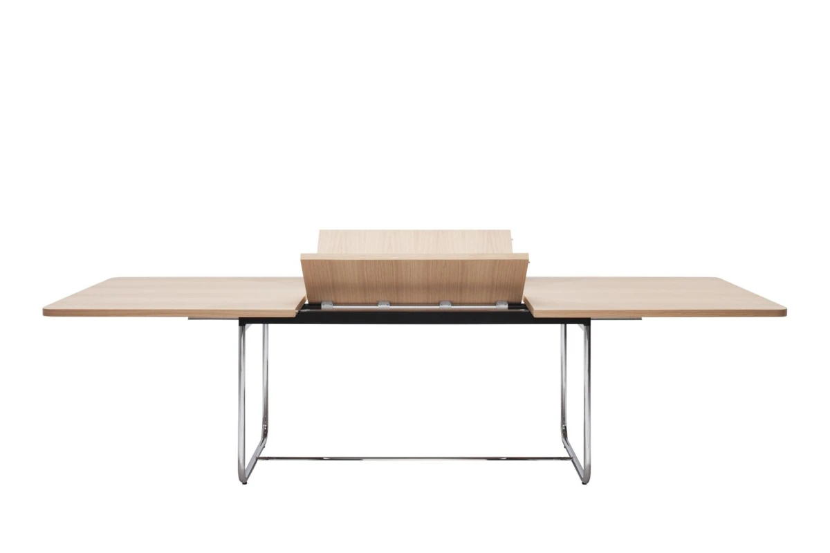 Thonet S1072 Ausziehtisch Buche Seitenansicht Ausgeklappt Thonet S1072 Ausziehtisch Buche Seitenansicht Ausgeklappt