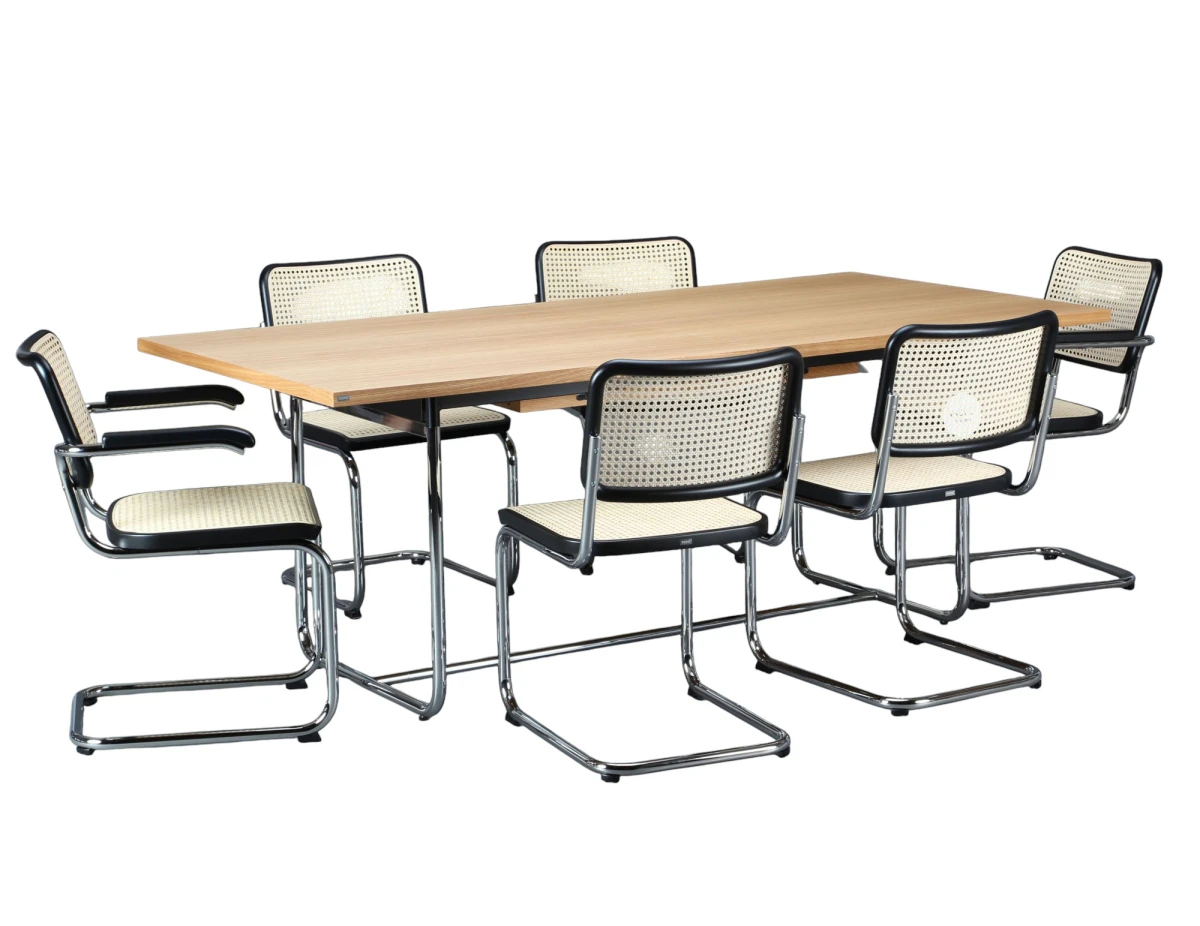 Thonet S1072 Ausziehtisch mit Stühlen Thonet S1072 Ausziehtisch mit Stühlen