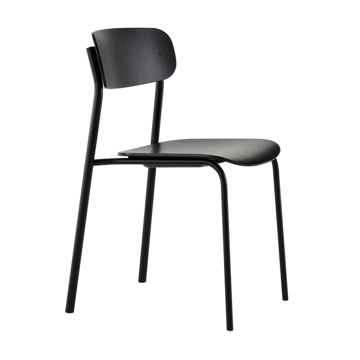 Thonet S243 Stahlrohr Stuhl in Schwarz TP29 Gestell Schwarz