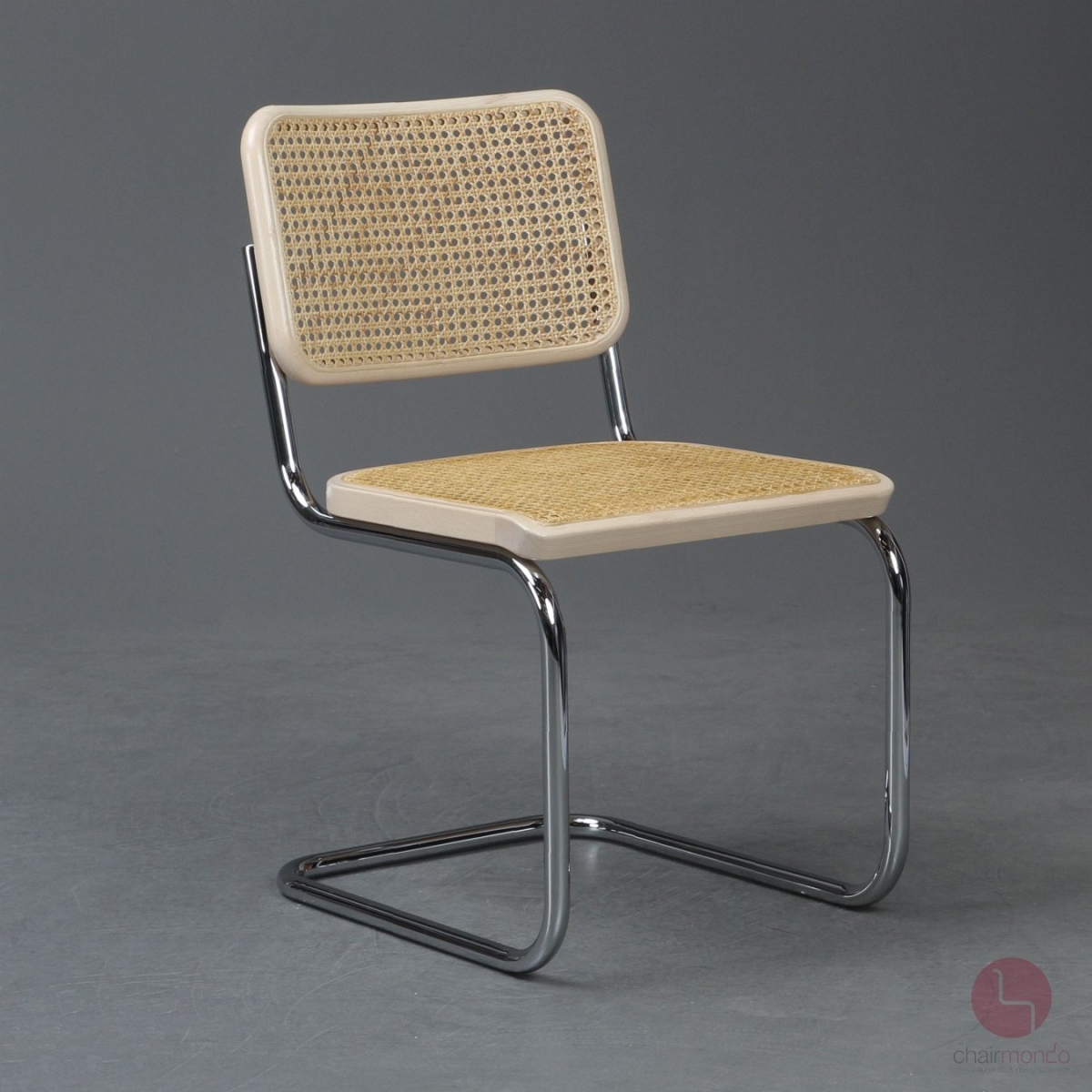 Thonet S32 Buche Freischwinger mit Wiener Geflecht und schöner Patina