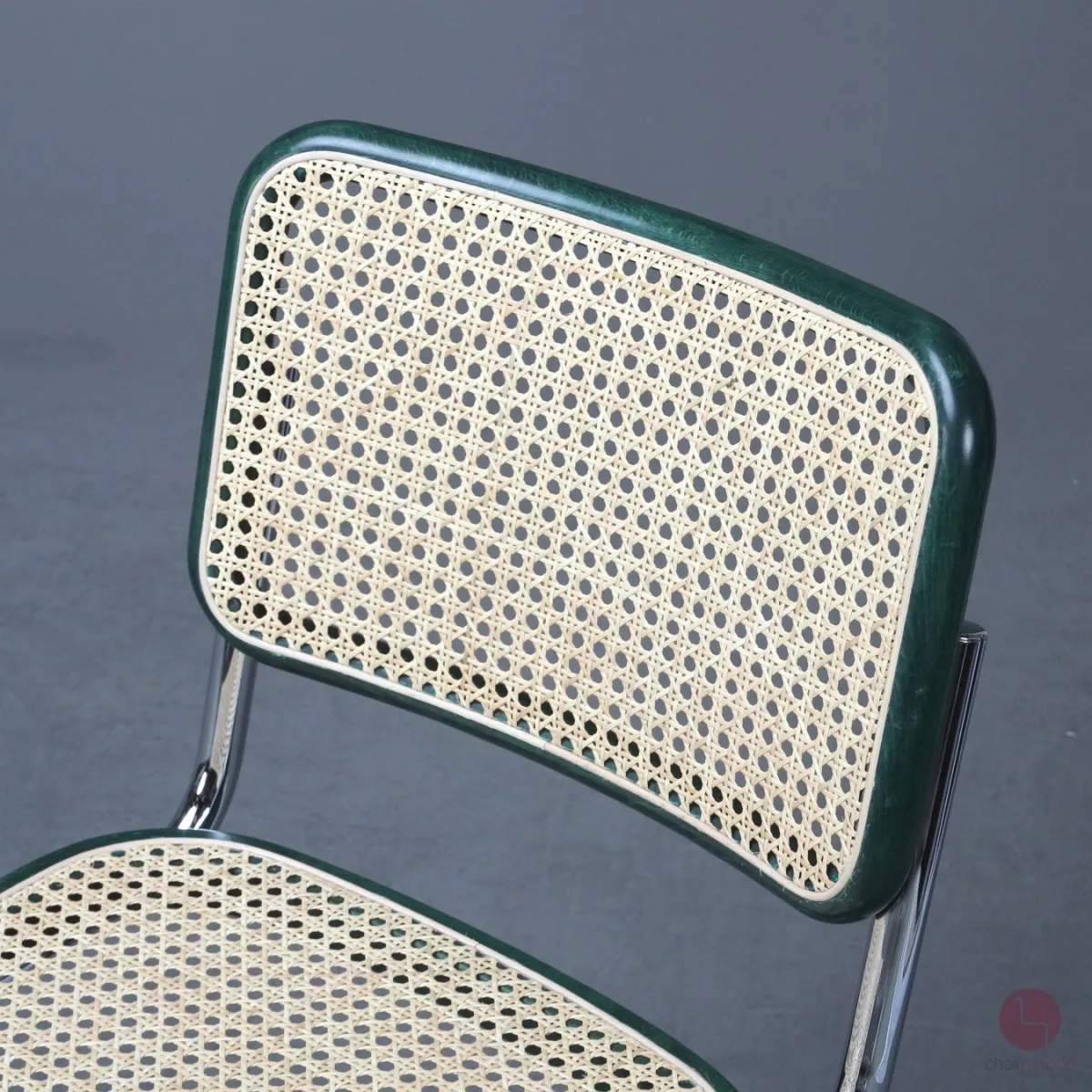 Thonet S32 Fresichwinger Grün mit erneuertem Wiener Geflecht gebraucht
