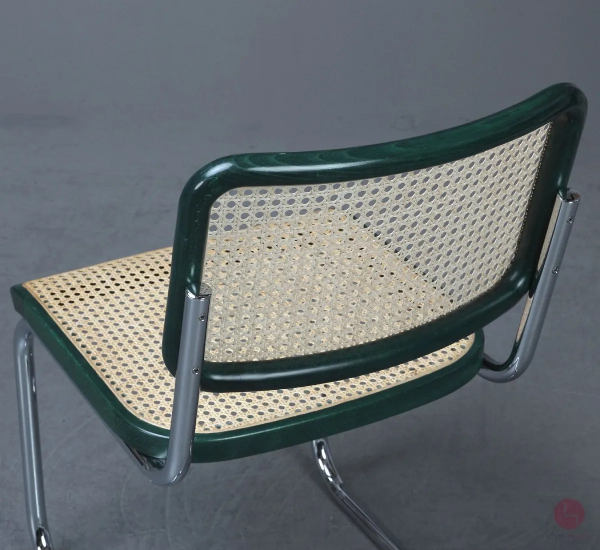 Thonet S32 Fresichwinger Grün mit erneuertem Wiener Geflecht gebraucht
